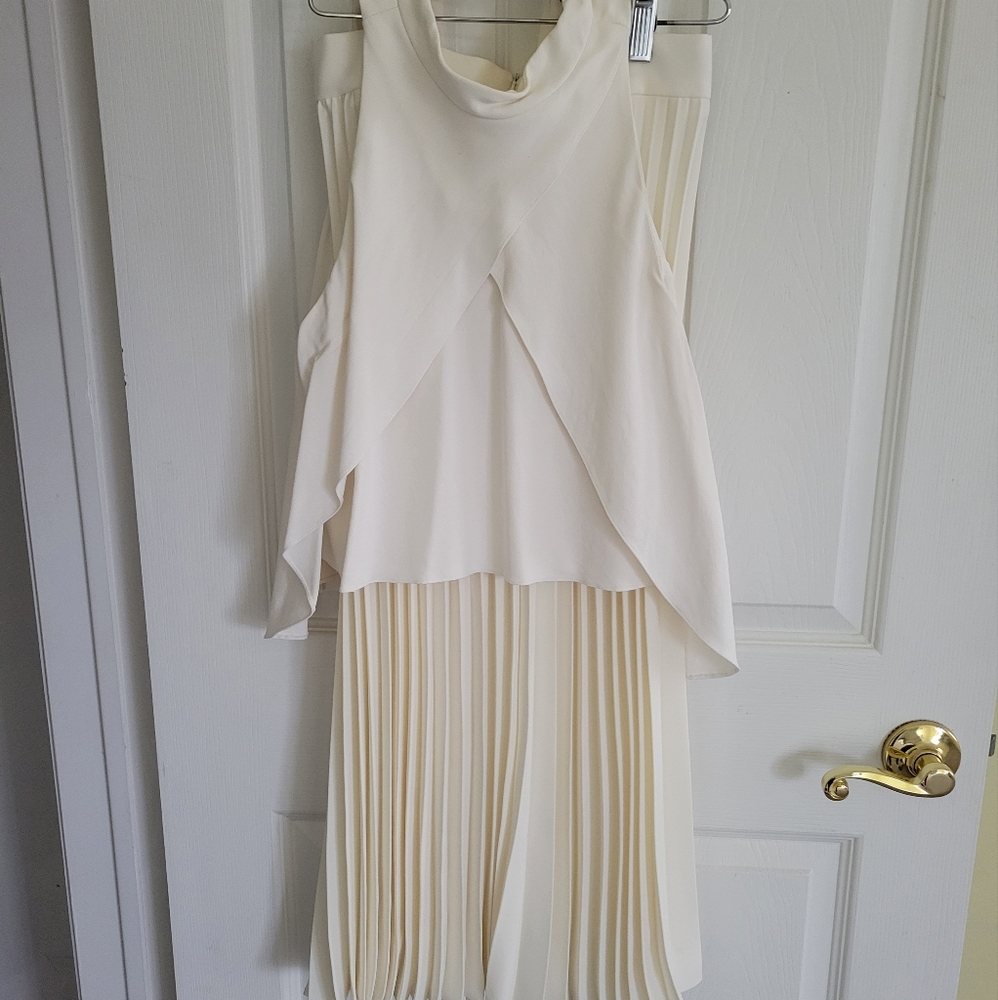 Pleated skirt with matching top
